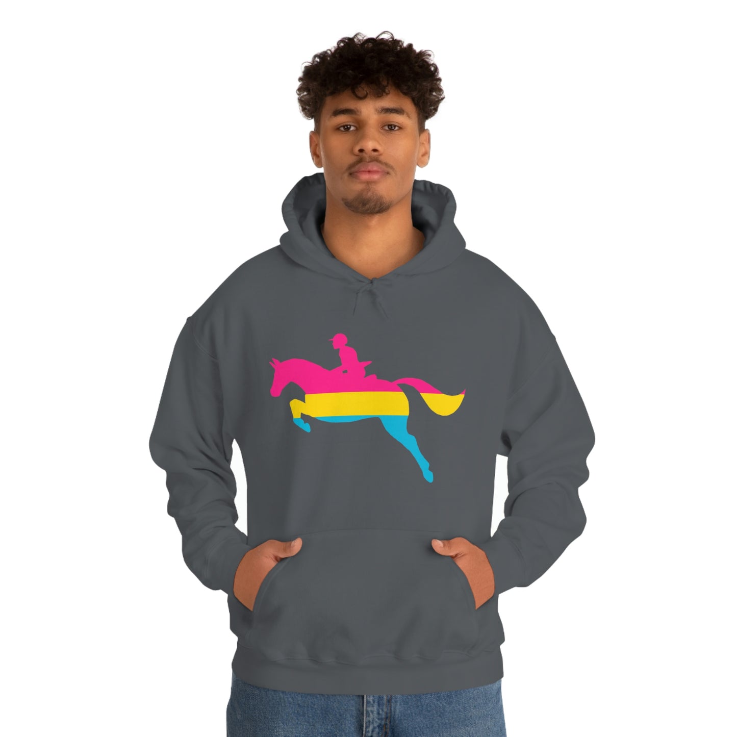Pansexual - PRIDE, LOVE, and HORSES Hooded Sweatshirt