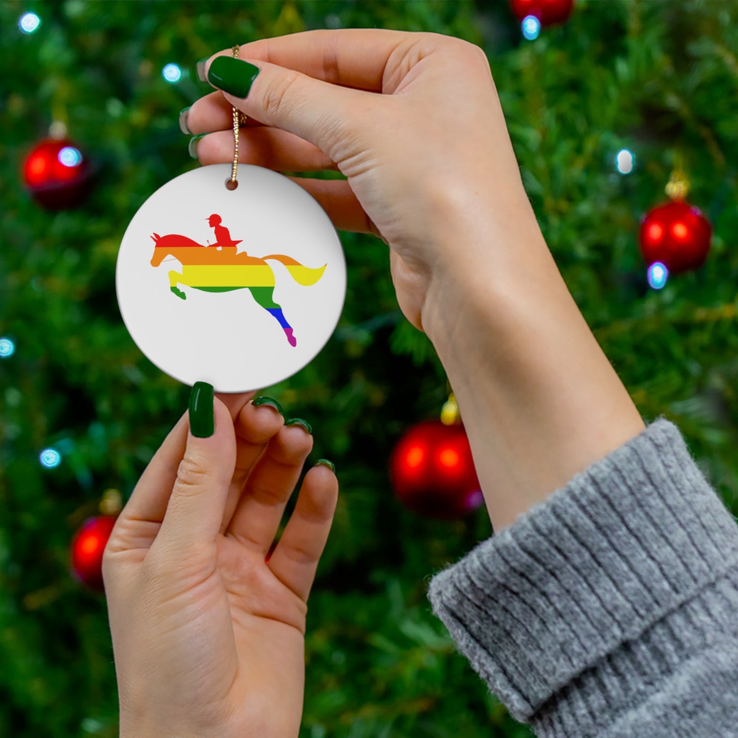 PRIDE Ceramic Ornament