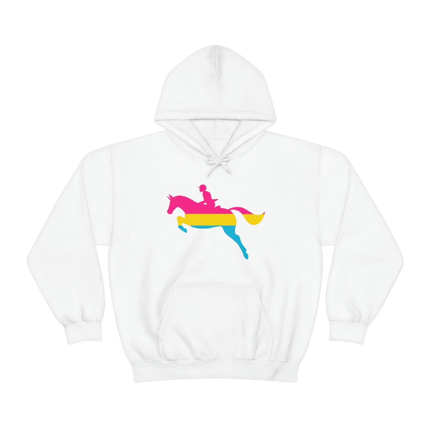 Pansexual - PRIDE, LOVE, and HORSES Hooded Sweatshirt