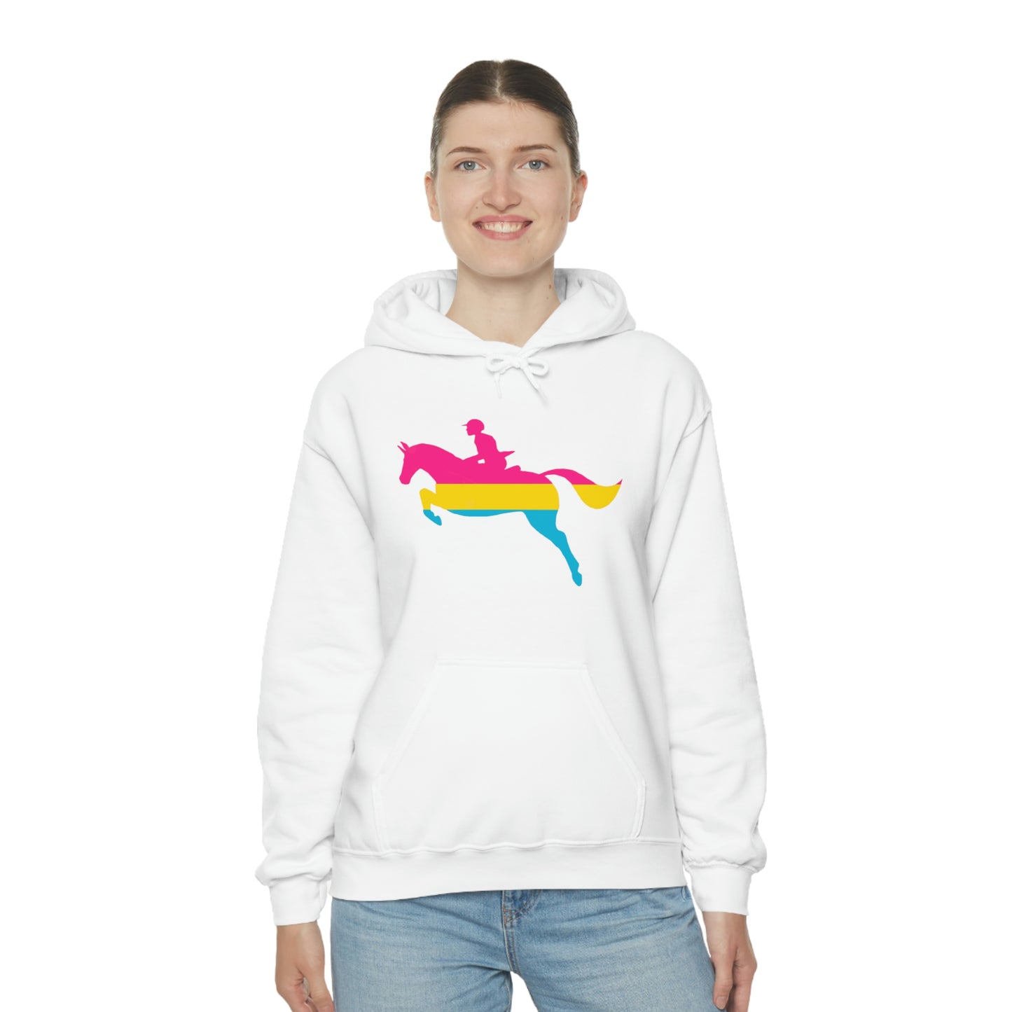 Pansexual - PRIDE, LOVE, and HORSES Hooded Sweatshirt