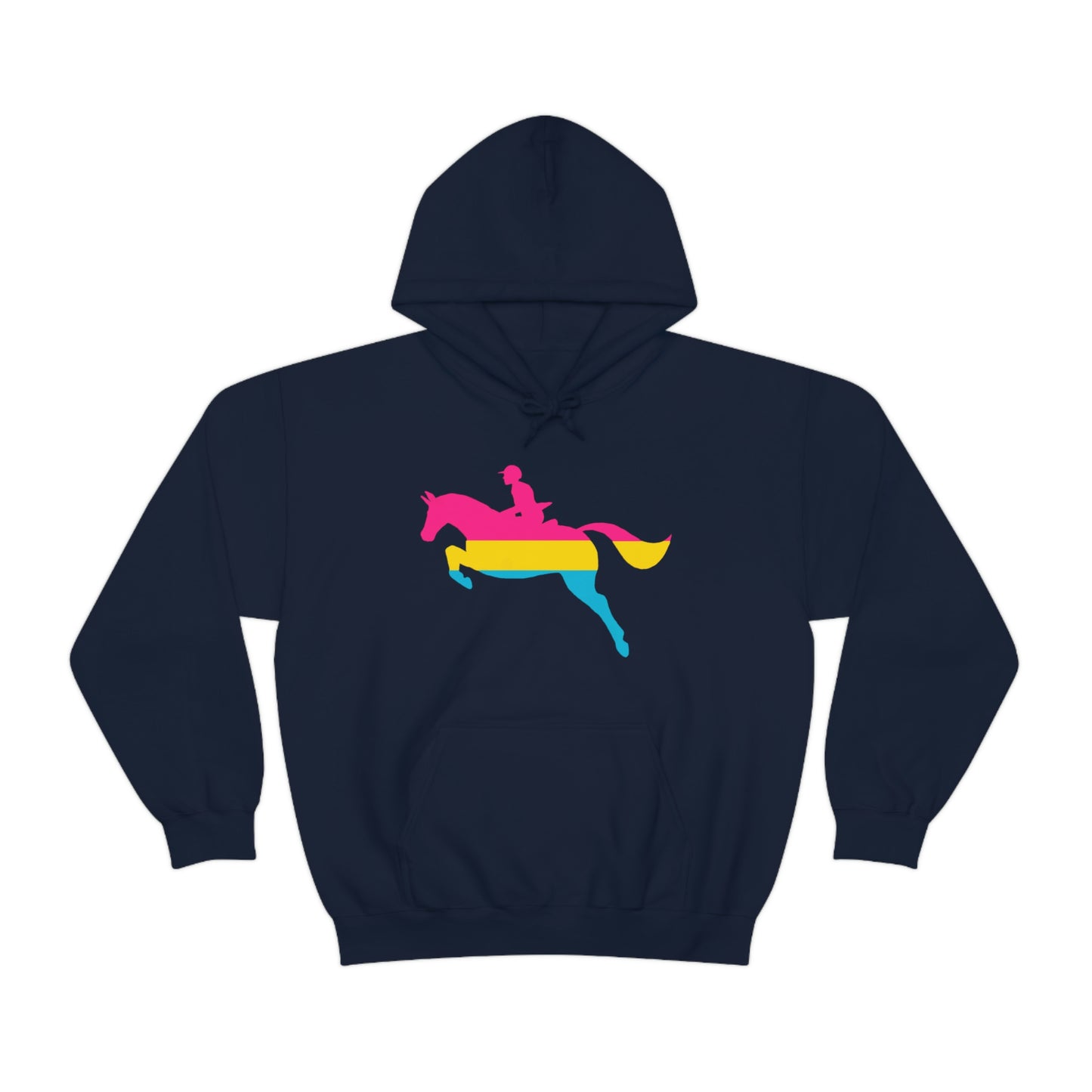 Pansexual - PRIDE, LOVE, and HORSES Hooded Sweatshirt