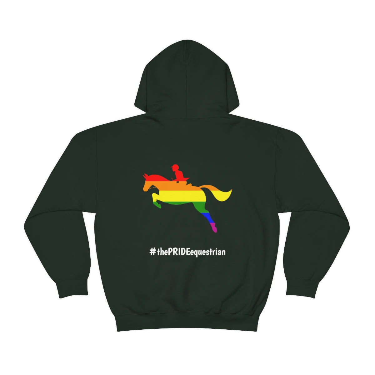 PRIDE in cursive Hooded Sweatshirt