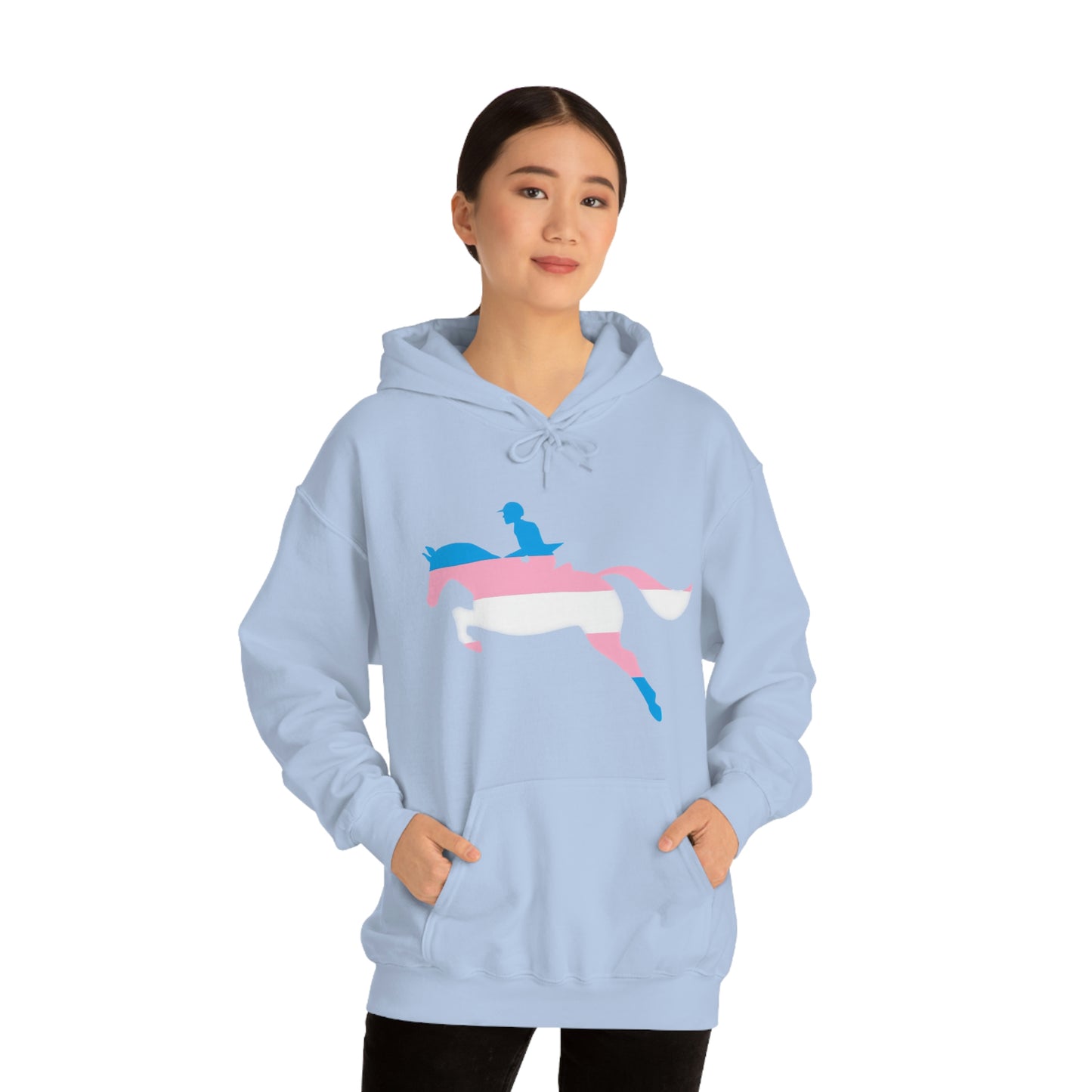 Transgender - PRIDE, LOVE, and HORSES Hooded Sweatshirt