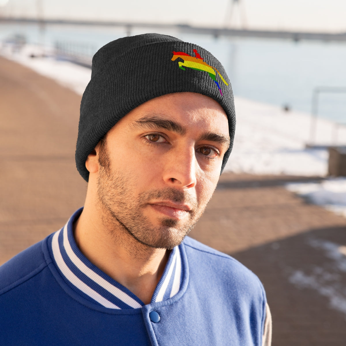 PRIDE JUMP Knit Beanie
