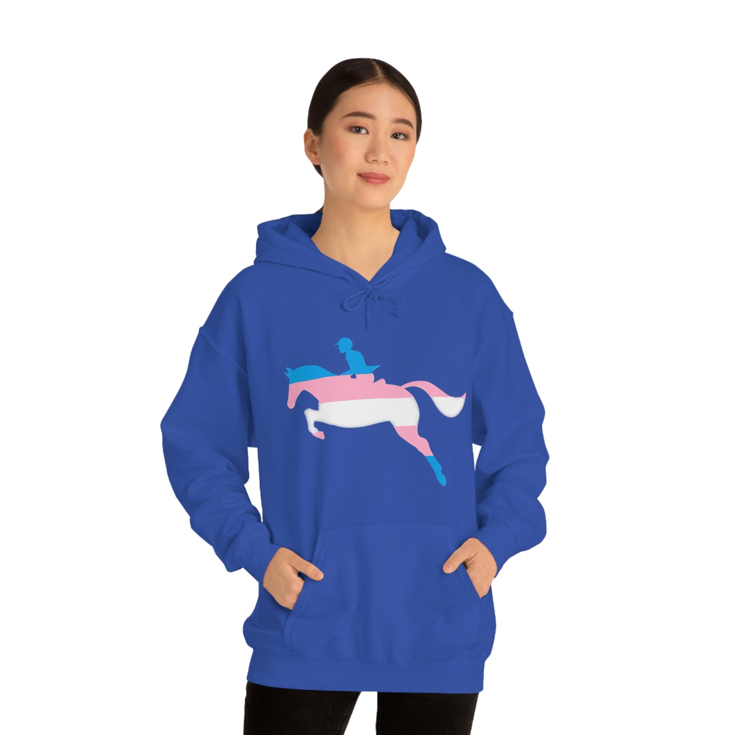 Transgender - PRIDE, LOVE, and HORSES Hooded Sweatshirt