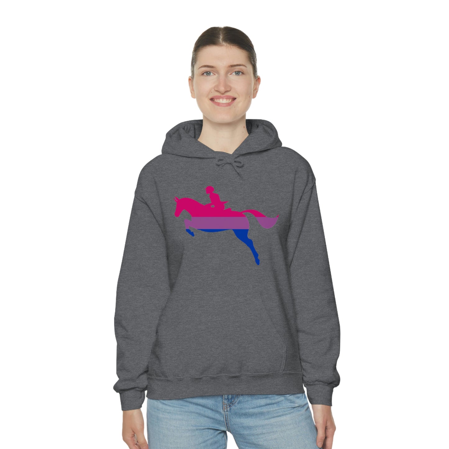 Bisexual - PRIDE, LOVE, and HORSES Hooded Sweatshirt