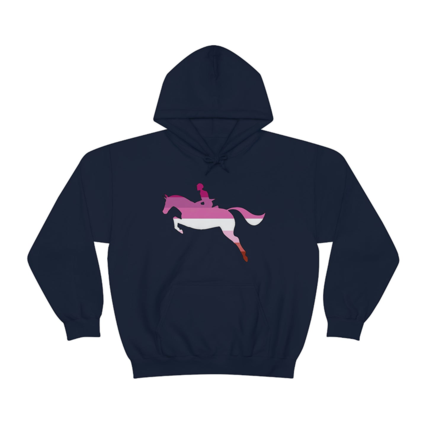 Lesbian - PRIDE, LOVE, and HORSES Hooded Sweatshirt