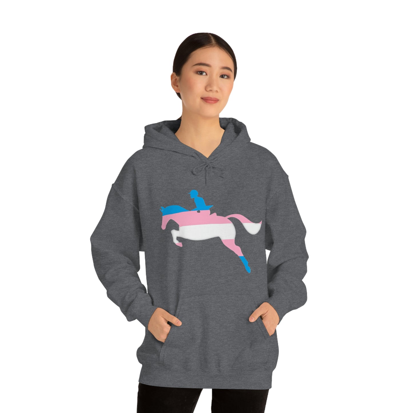 Transgender - PRIDE, LOVE, and HORSES Hooded Sweatshirt