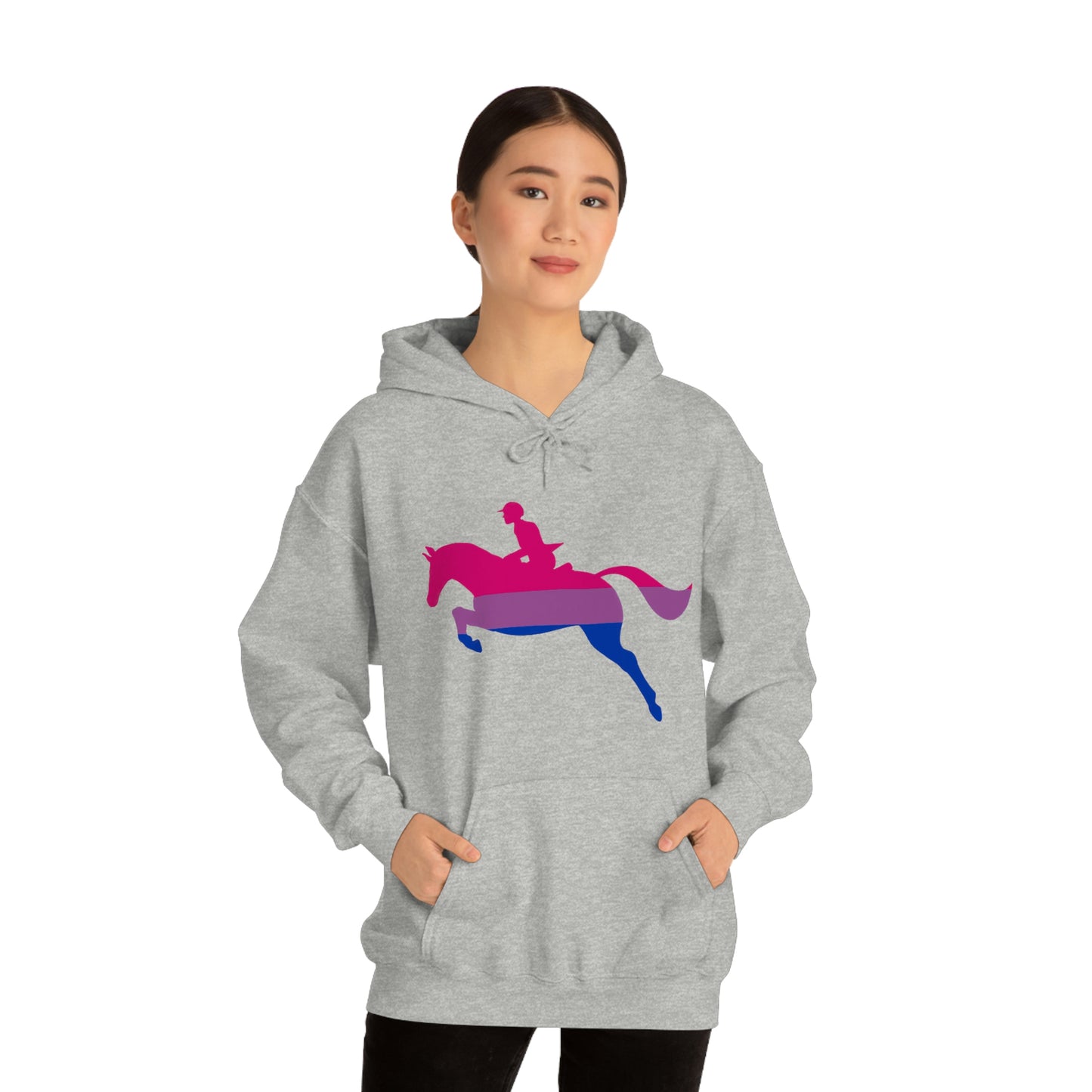 Bisexual - PRIDE, LOVE, and HORSES Hooded Sweatshirt