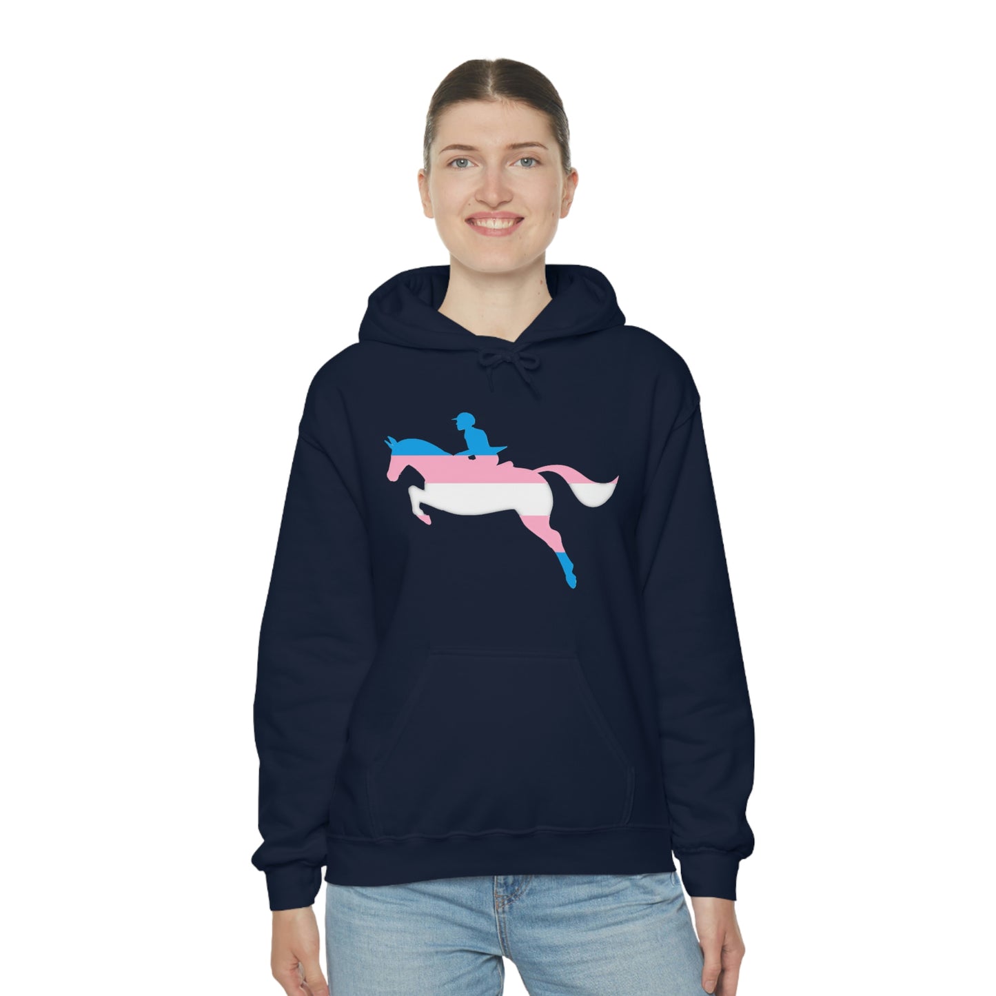Transgender - PRIDE, LOVE, and HORSES Hooded Sweatshirt