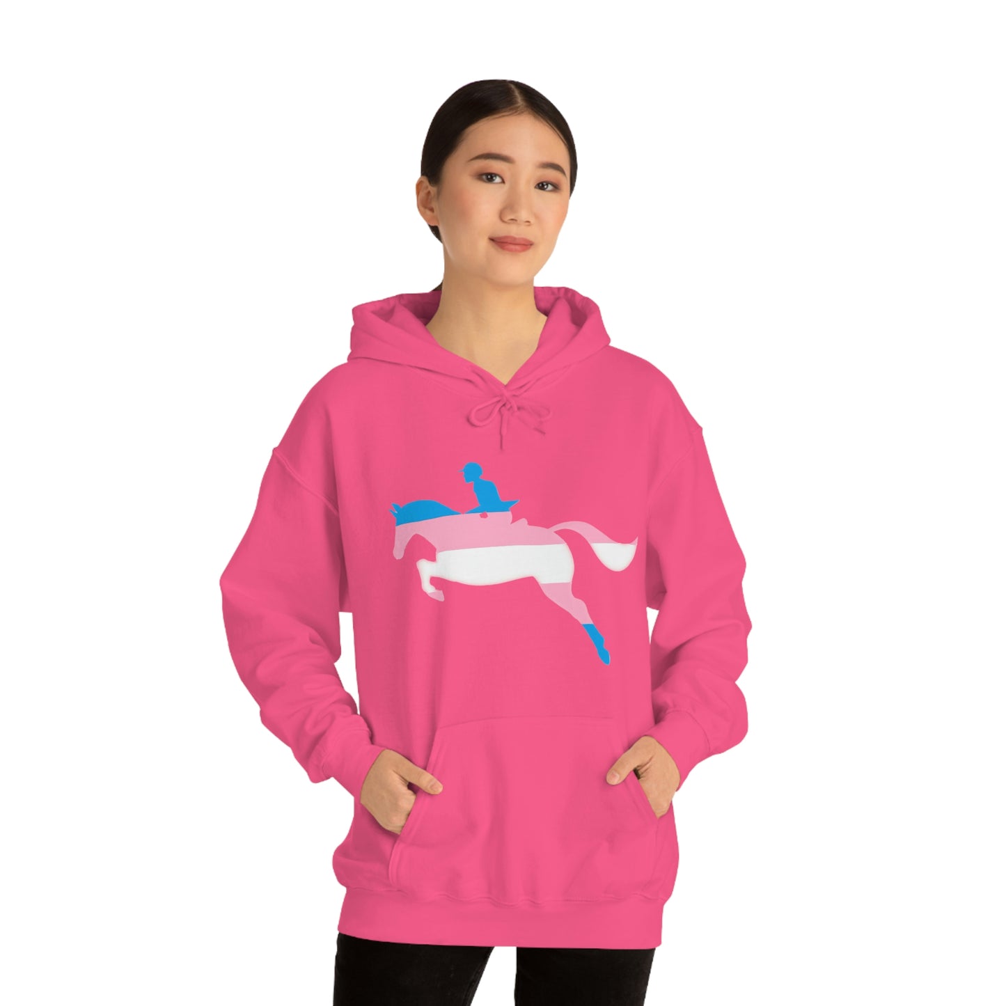 Transgender - PRIDE, LOVE, and HORSES Hooded Sweatshirt