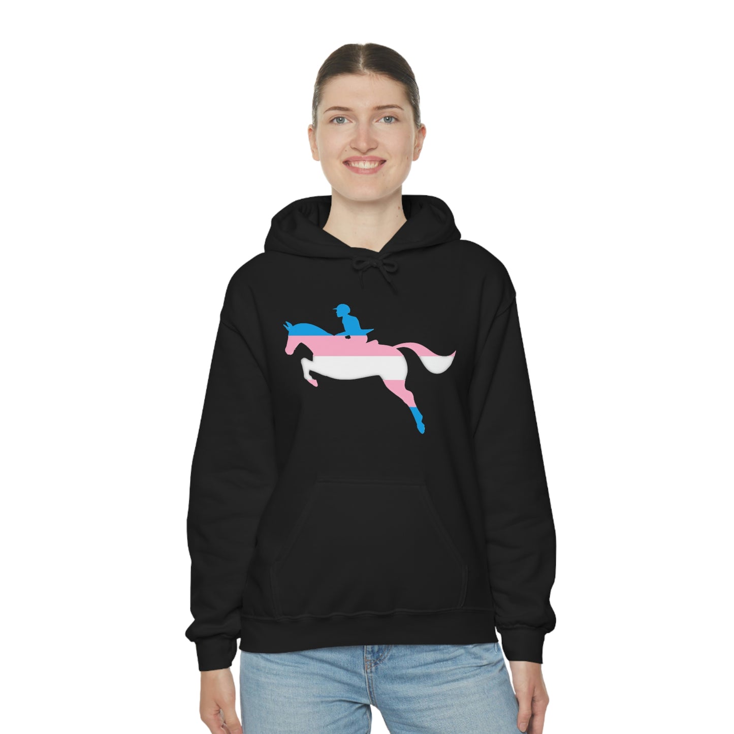 Transgender - PRIDE, LOVE, and HORSES Hooded Sweatshirt