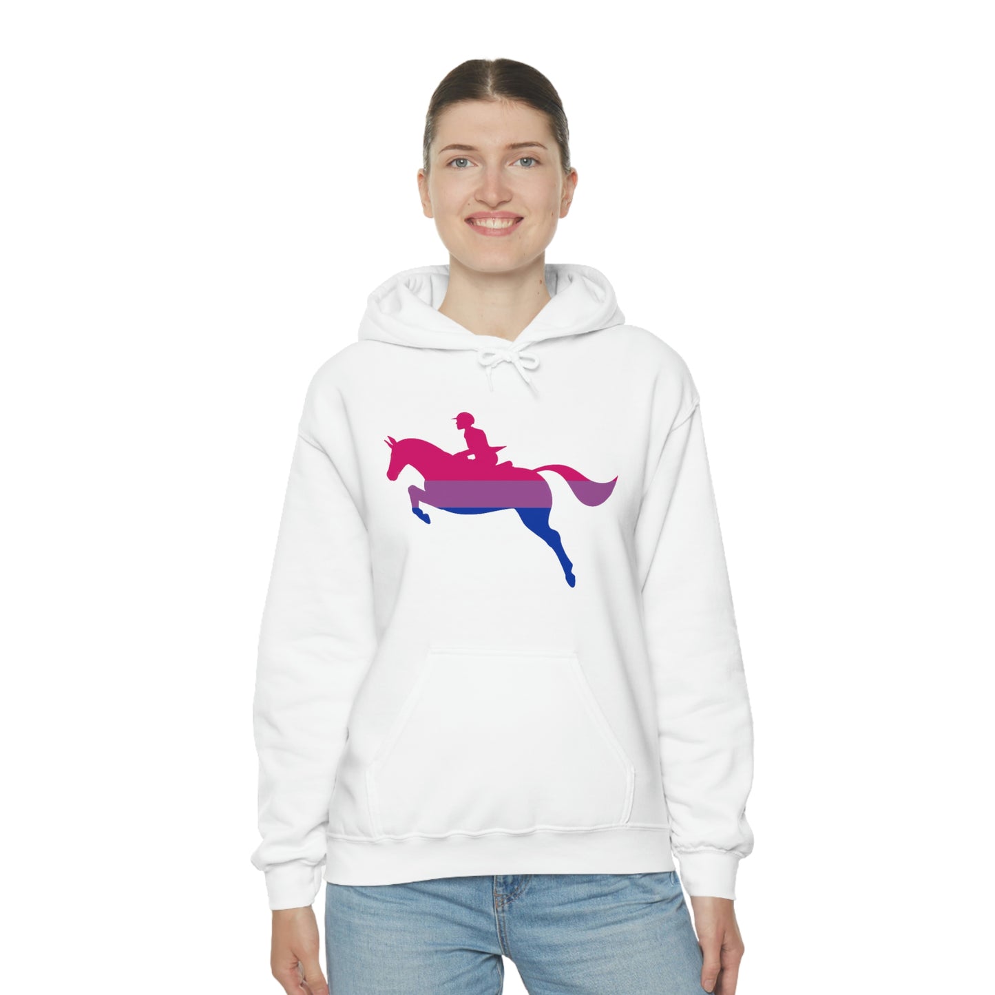 Bisexual - PRIDE, LOVE, and HORSES Hooded Sweatshirt