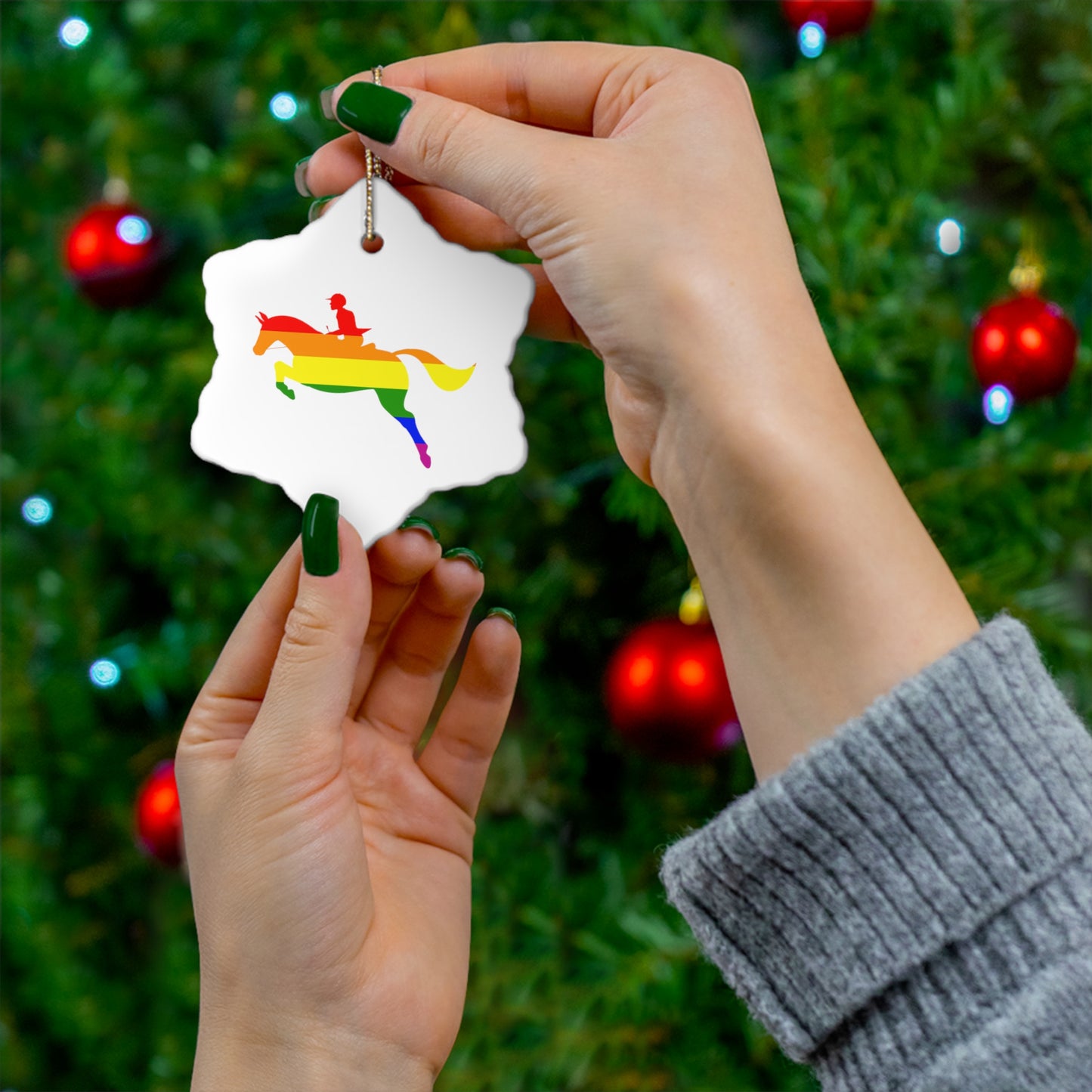PRIDE Ceramic Ornament