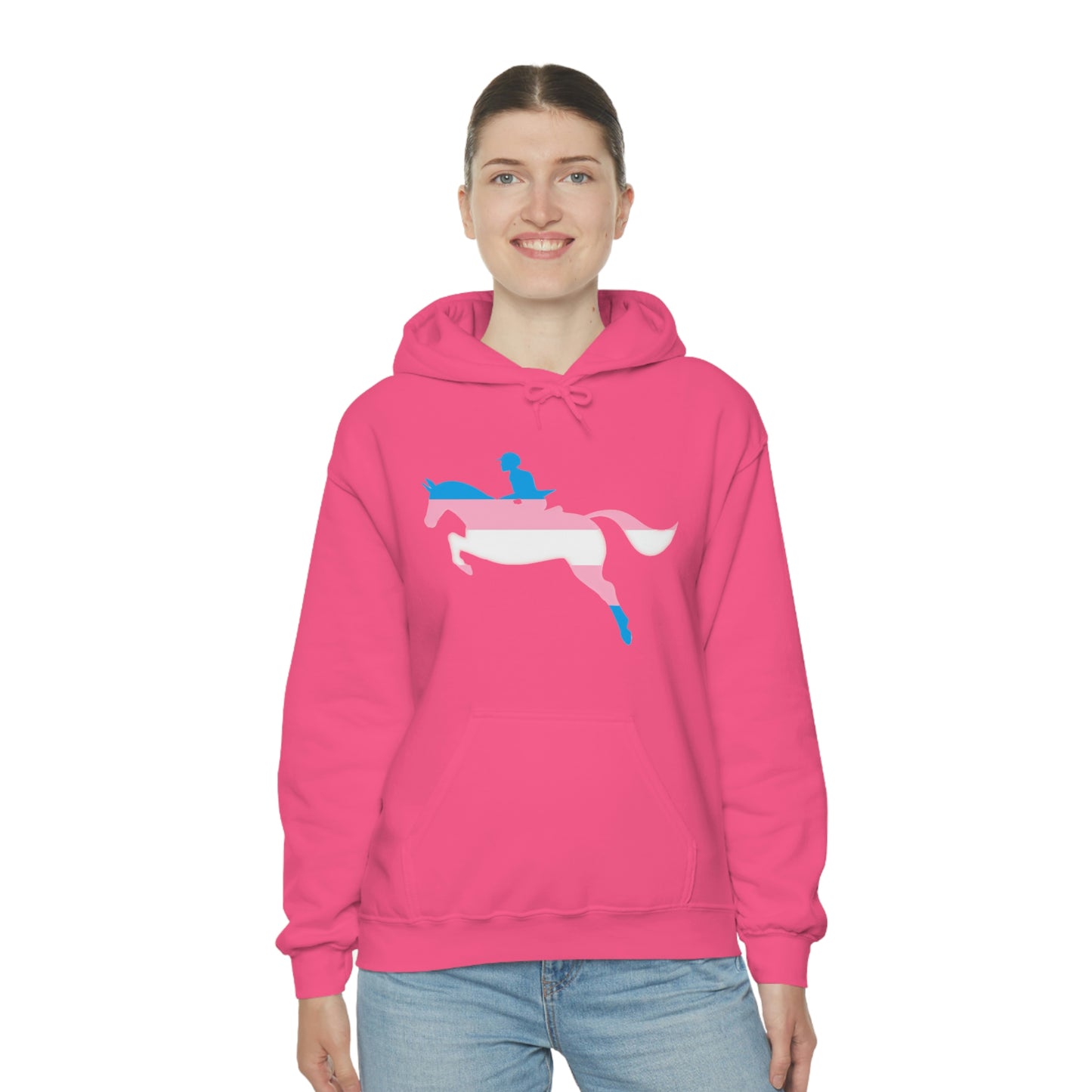 Transgender - PRIDE, LOVE, and HORSES Hooded Sweatshirt