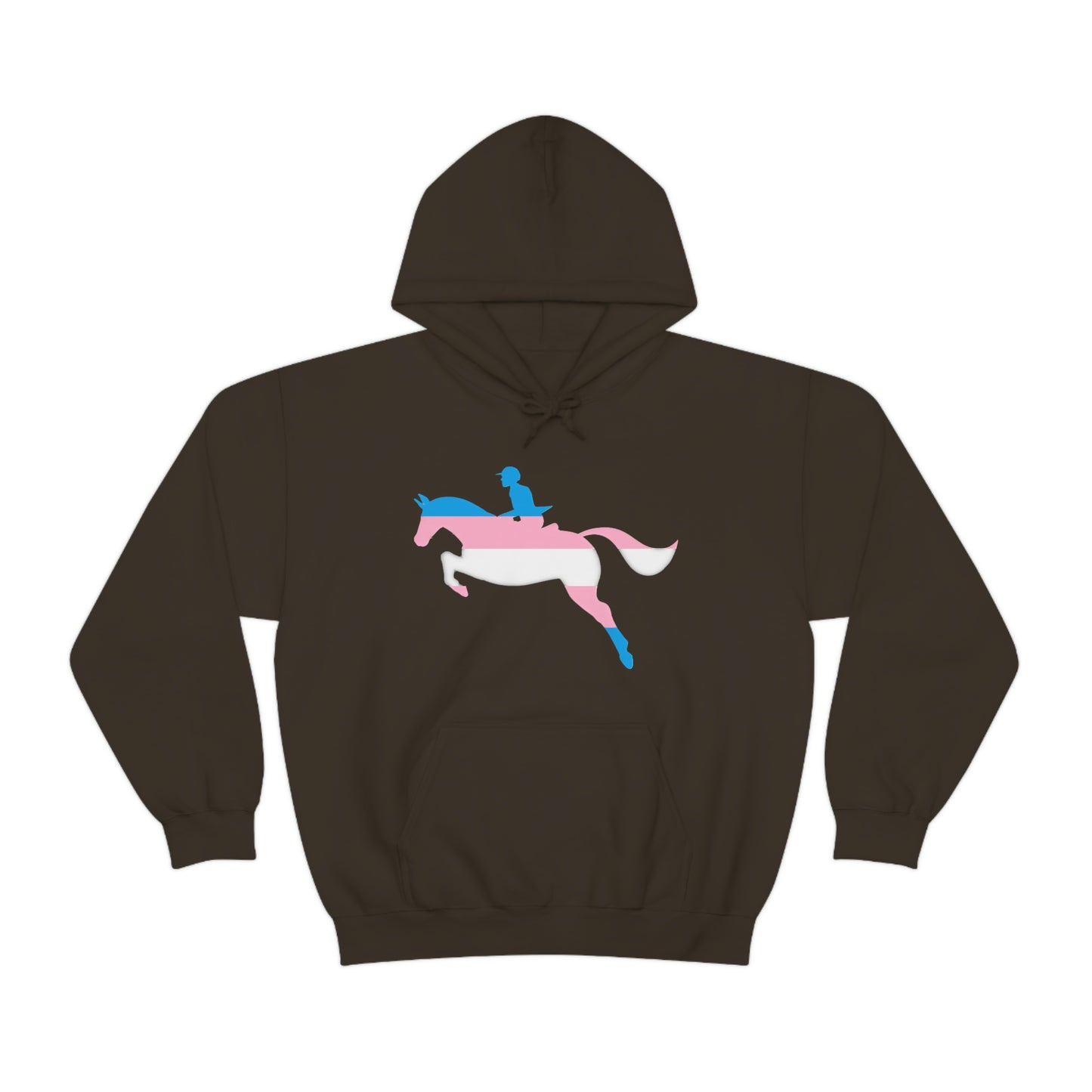 Transgender - PRIDE, LOVE, and HORSES Hooded Sweatshirt