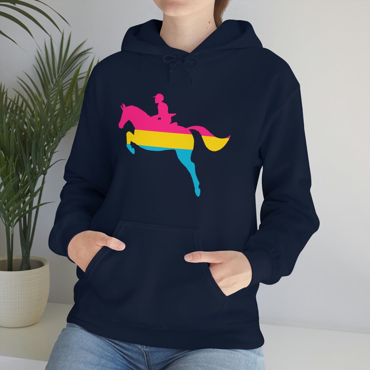 Pansexual - PRIDE, LOVE, and HORSES Hooded Sweatshirt