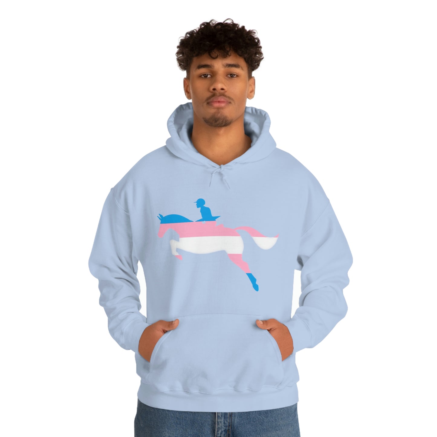 Transgender - PRIDE, LOVE, and HORSES Hooded Sweatshirt