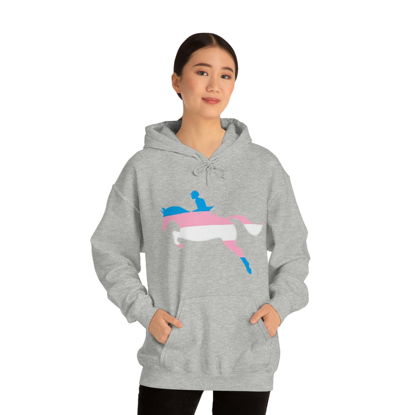 Transgender - PRIDE, LOVE, and HORSES Hooded Sweatshirt