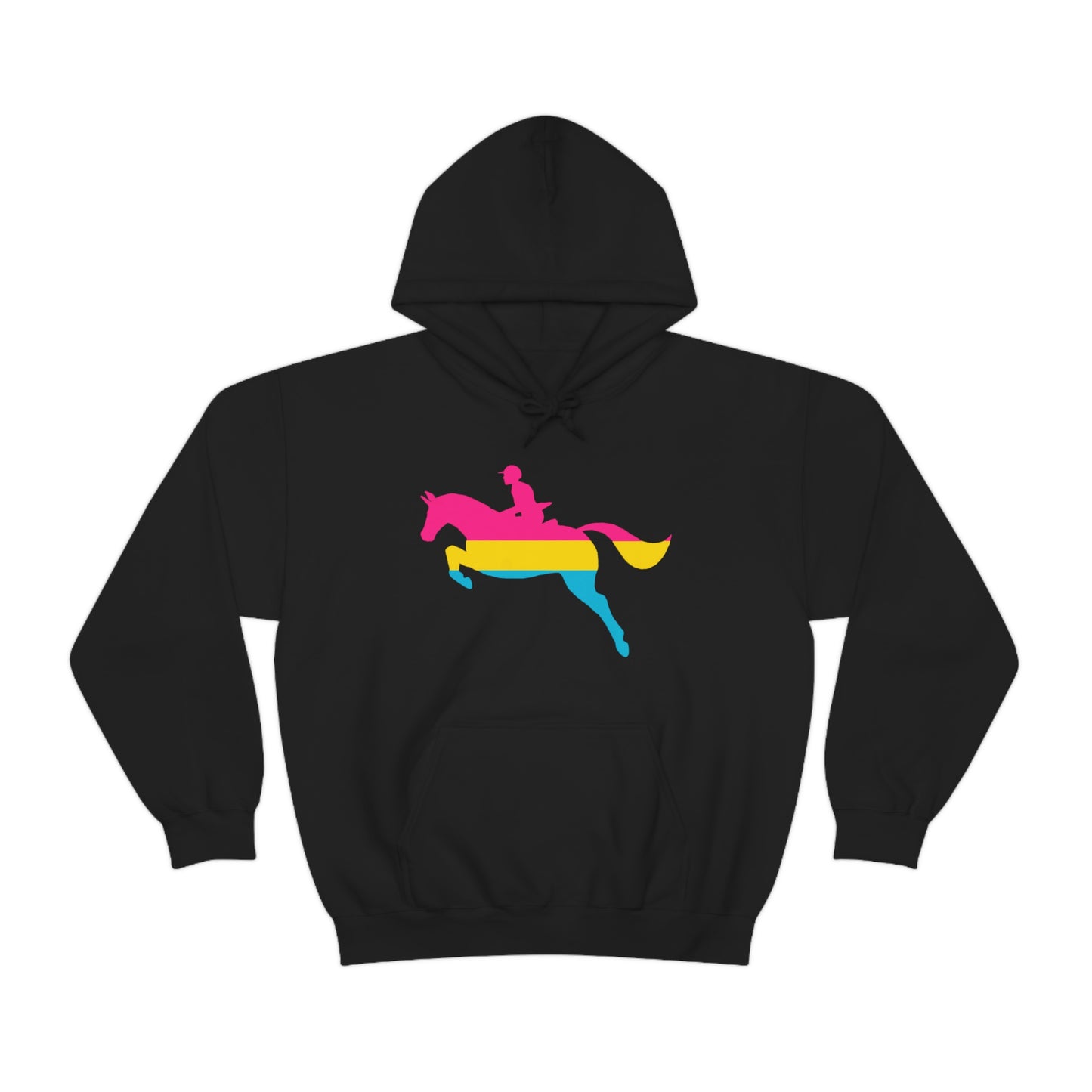 Pansexual - PRIDE, LOVE, and HORSES Hooded Sweatshirt