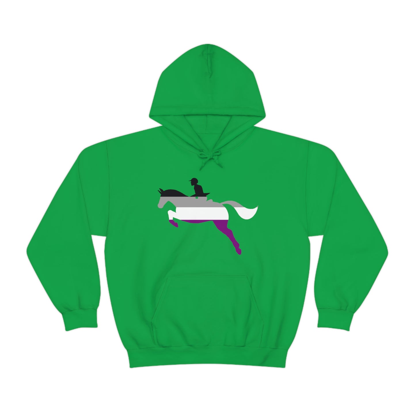 Asexual - PRIDE, LOVE, and HORSES Hooded Sweatshirt