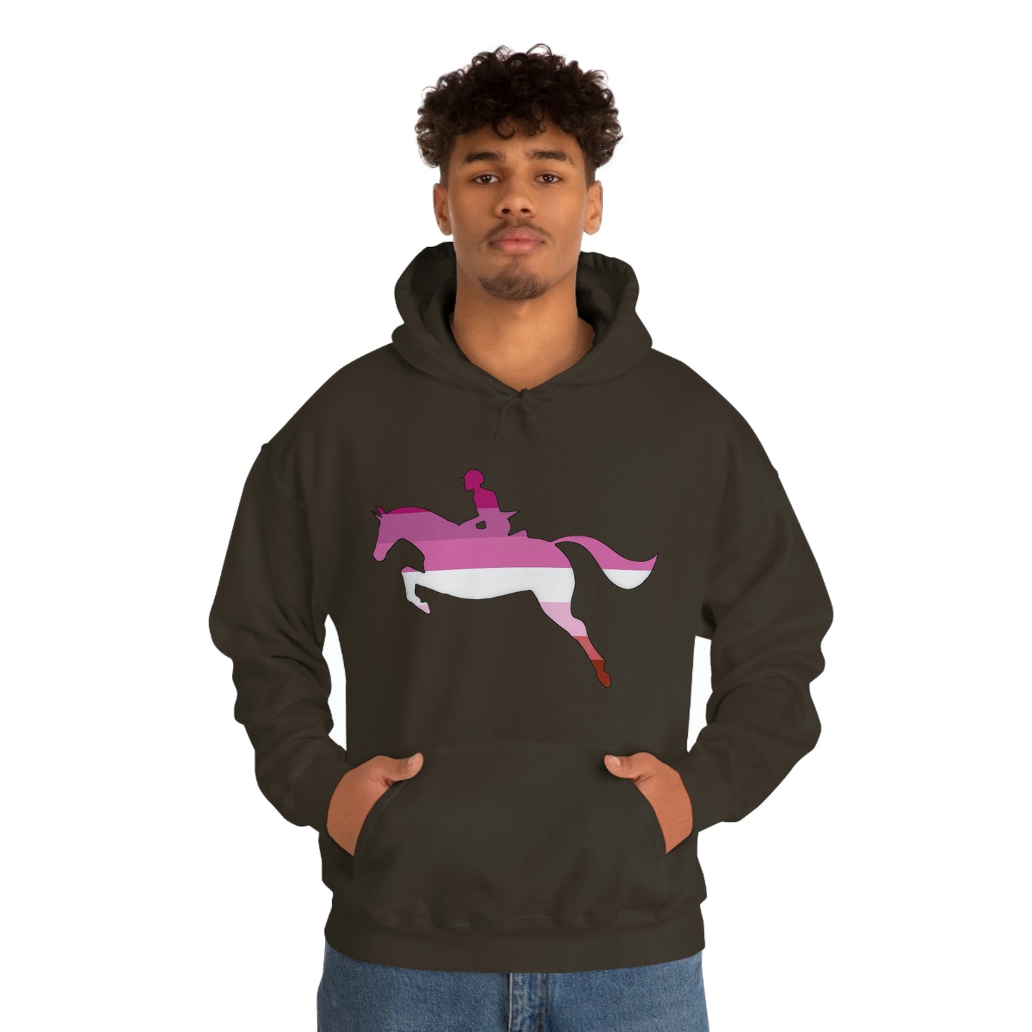 Lesbian - PRIDE, LOVE, and HORSES Hooded Sweatshirt