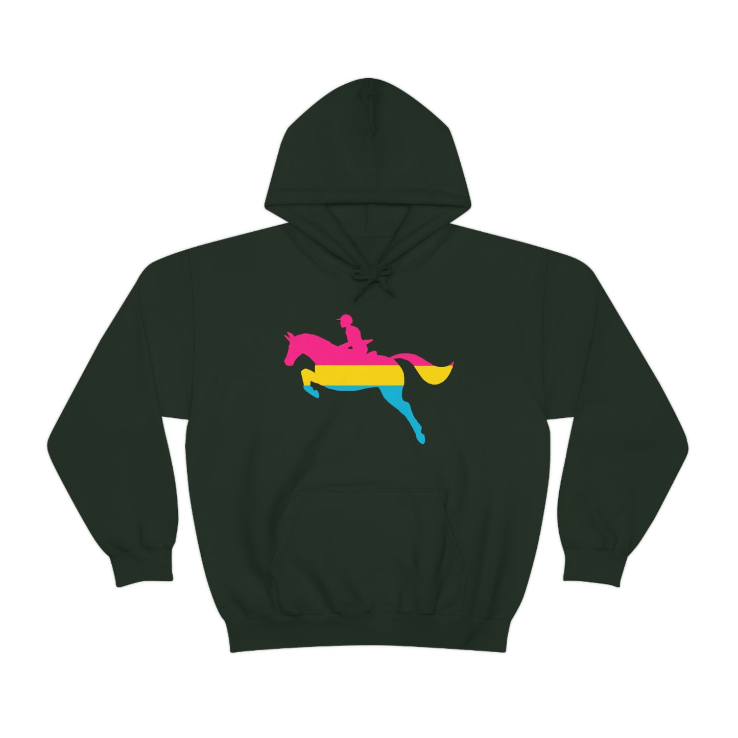 Pansexual - PRIDE, LOVE, and HORSES Hooded Sweatshirt