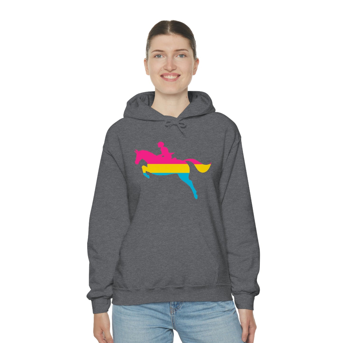 Pansexual - PRIDE, LOVE, and HORSES Hooded Sweatshirt