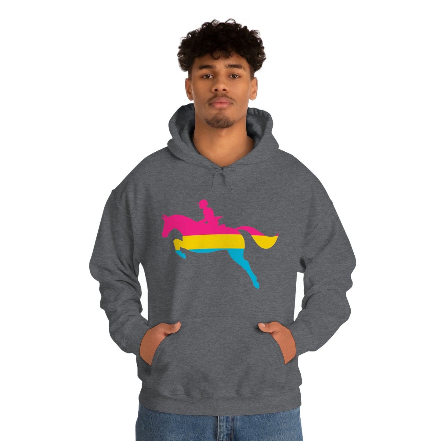 Pansexual - PRIDE, LOVE, and HORSES Hooded Sweatshirt