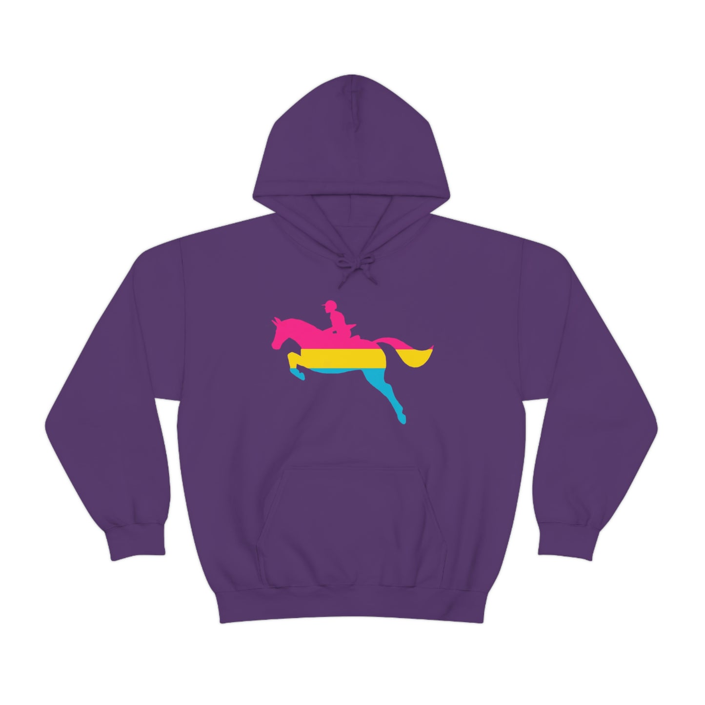 Pansexual - PRIDE, LOVE, and HORSES Hooded Sweatshirt
