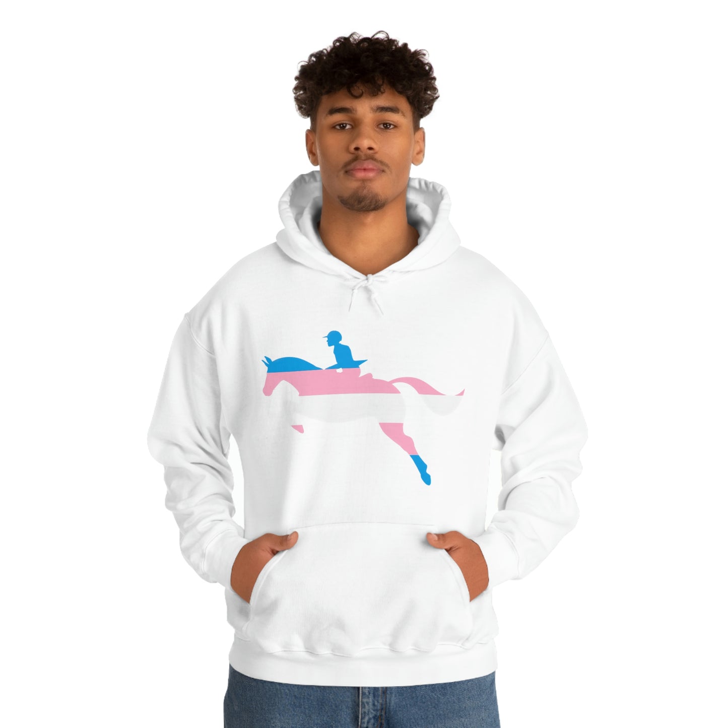 Transgender - PRIDE, LOVE, and HORSES Hooded Sweatshirt