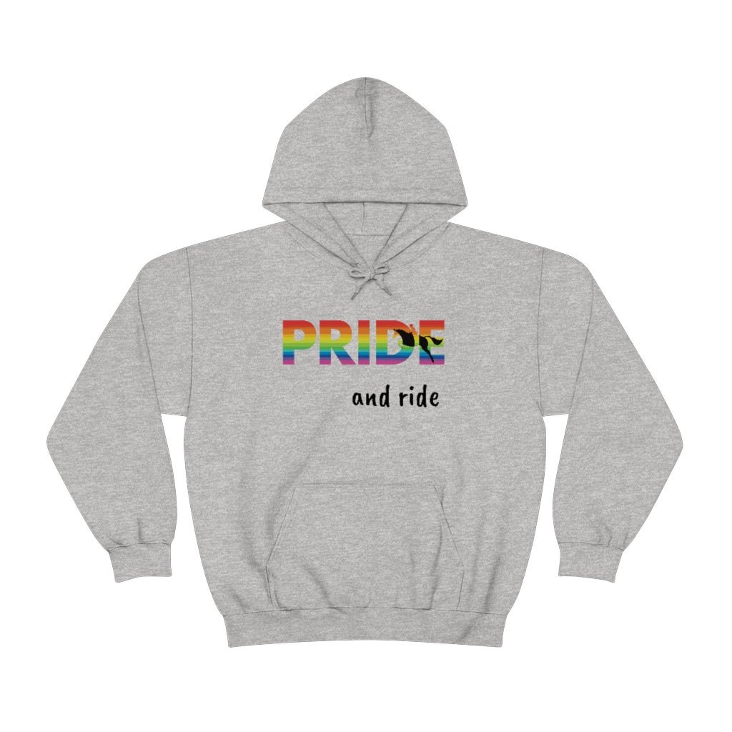 Unisex PRIDE and ride Hooded Sweatshirt