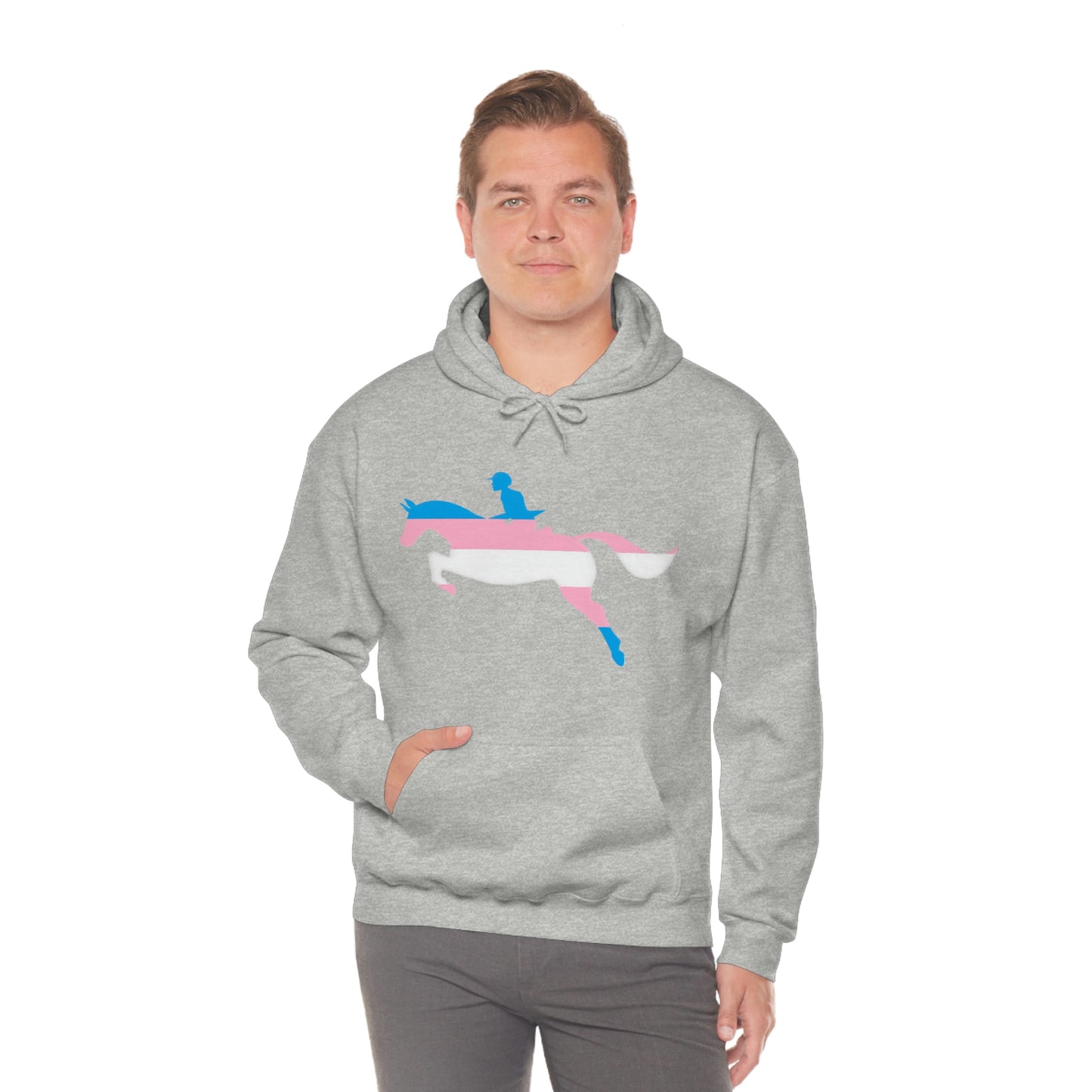 Transgender - PRIDE, LOVE, and HORSES Hooded Sweatshirt