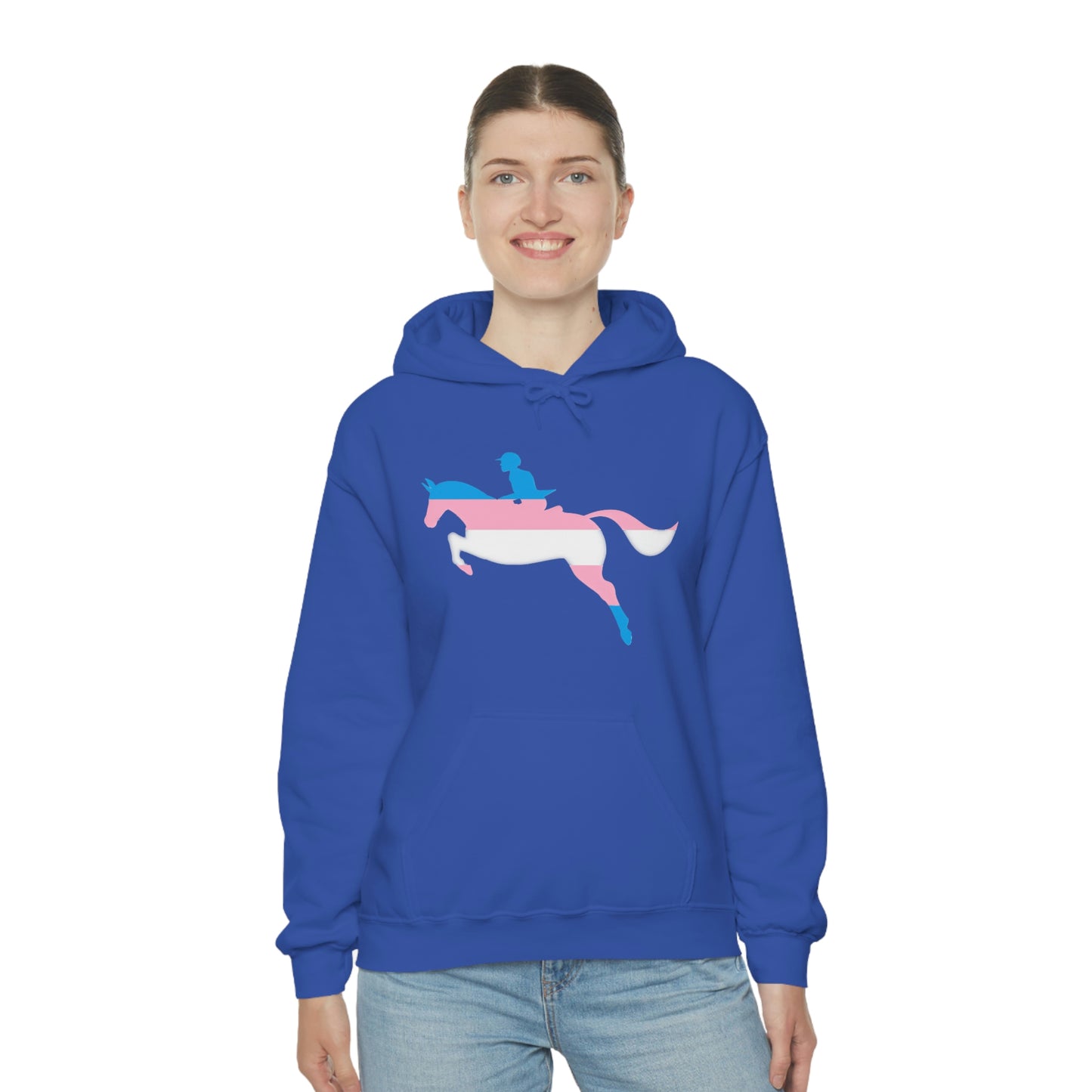 Transgender - PRIDE, LOVE, and HORSES Hooded Sweatshirt