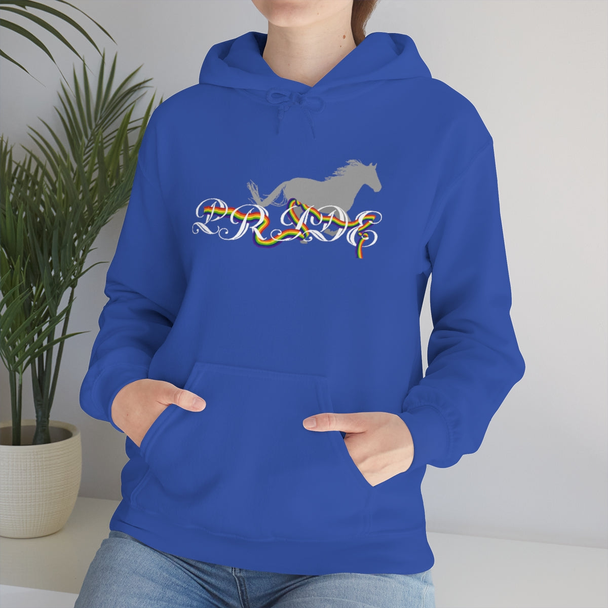 PRIDE in cursive Hooded Sweatshirt