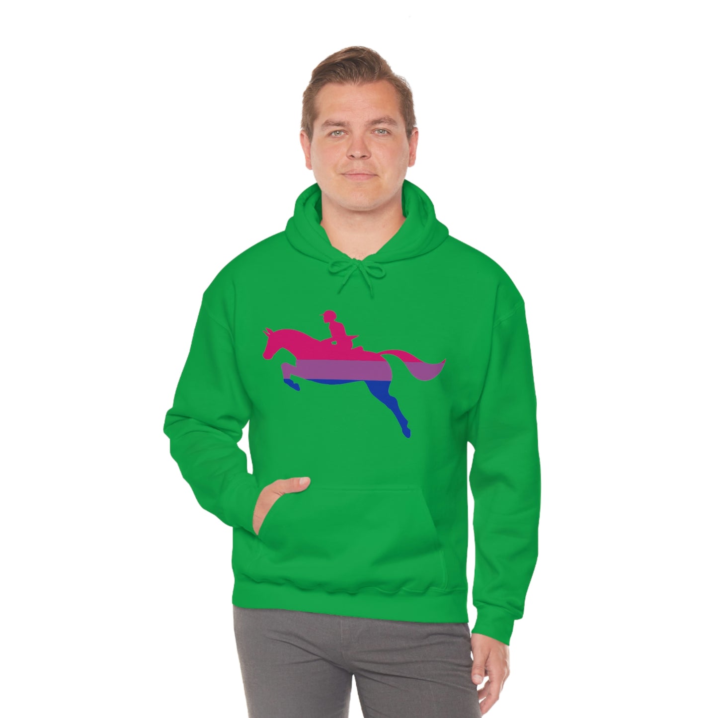 Bisexual - PRIDE, LOVE, and HORSES Hooded Sweatshirt