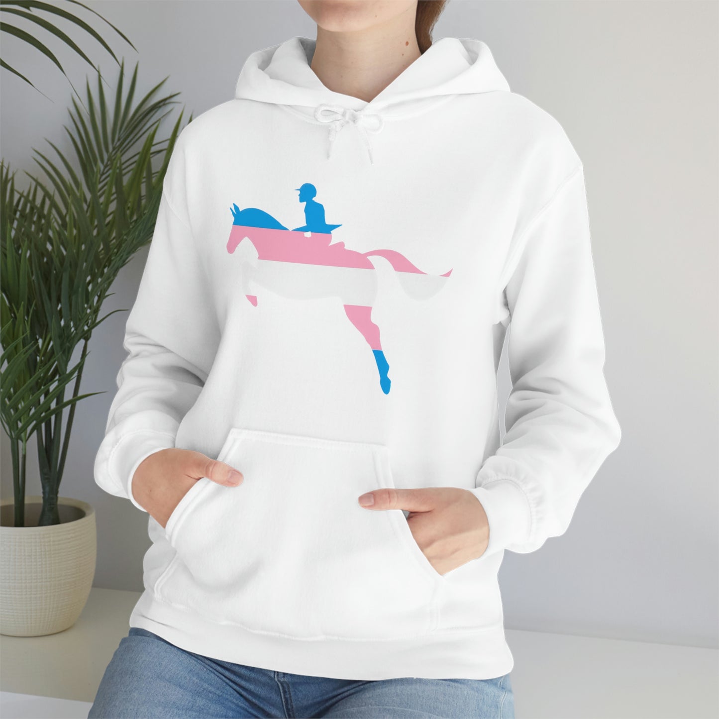 Transgender - PRIDE, LOVE, and HORSES Hooded Sweatshirt