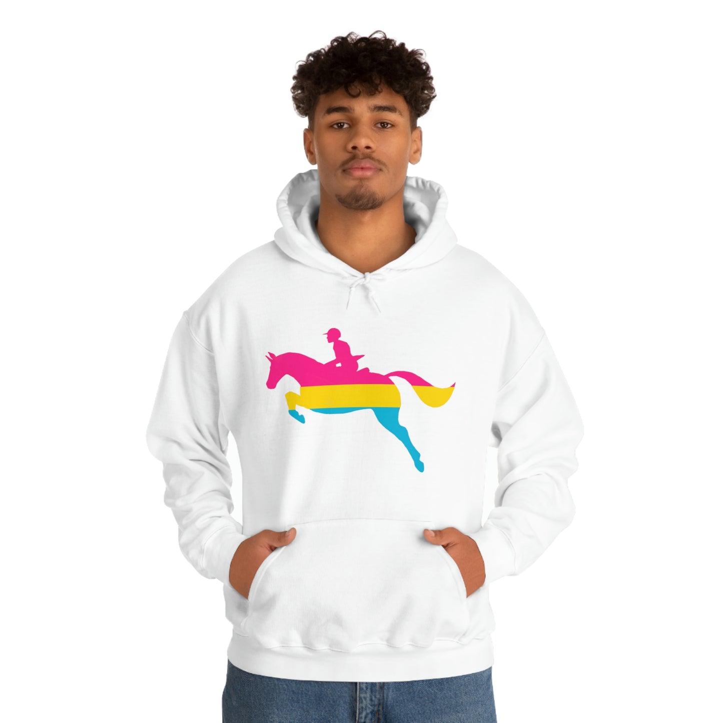 Pansexual - PRIDE, LOVE, and HORSES Hooded Sweatshirt