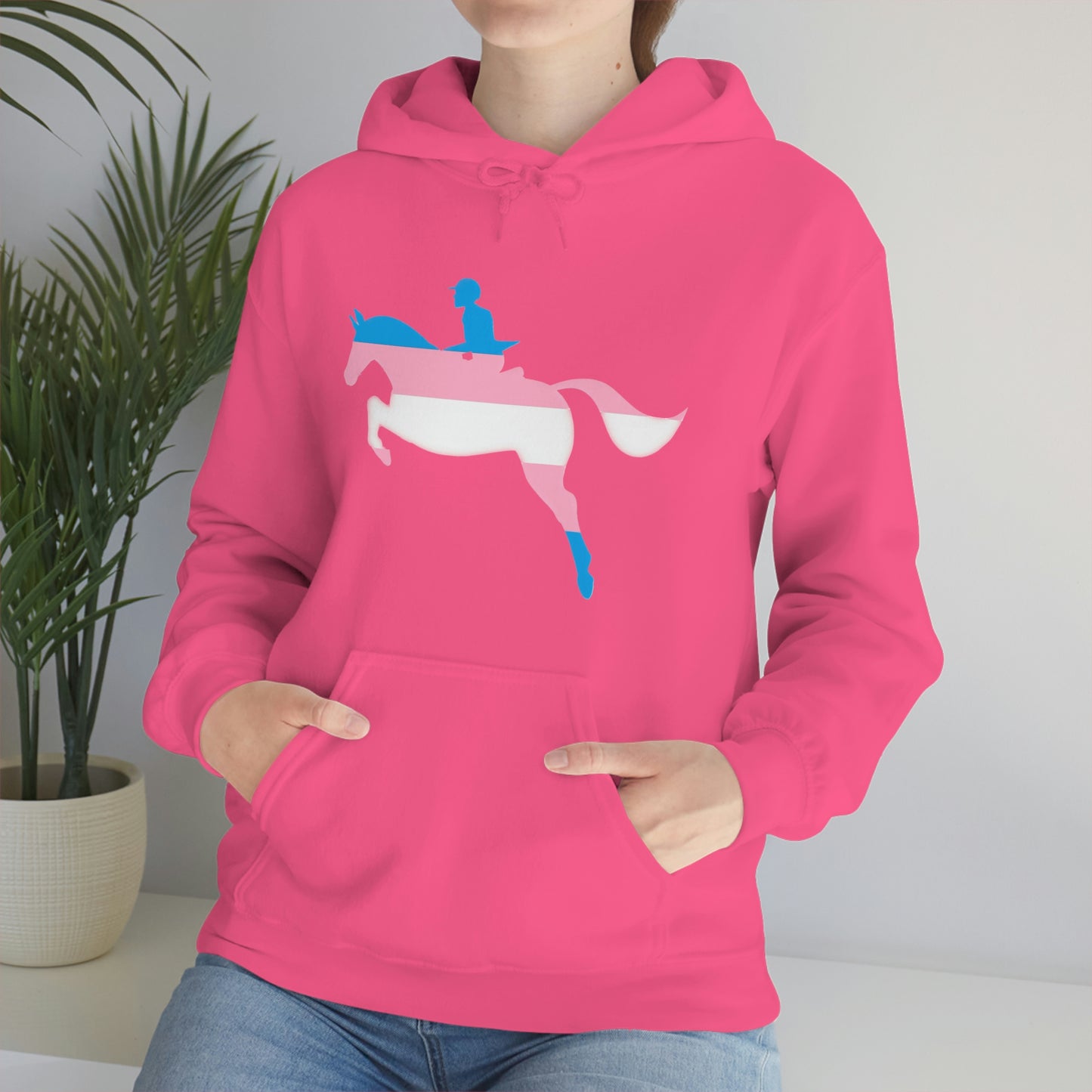 Transgender - PRIDE, LOVE, and HORSES Hooded Sweatshirt