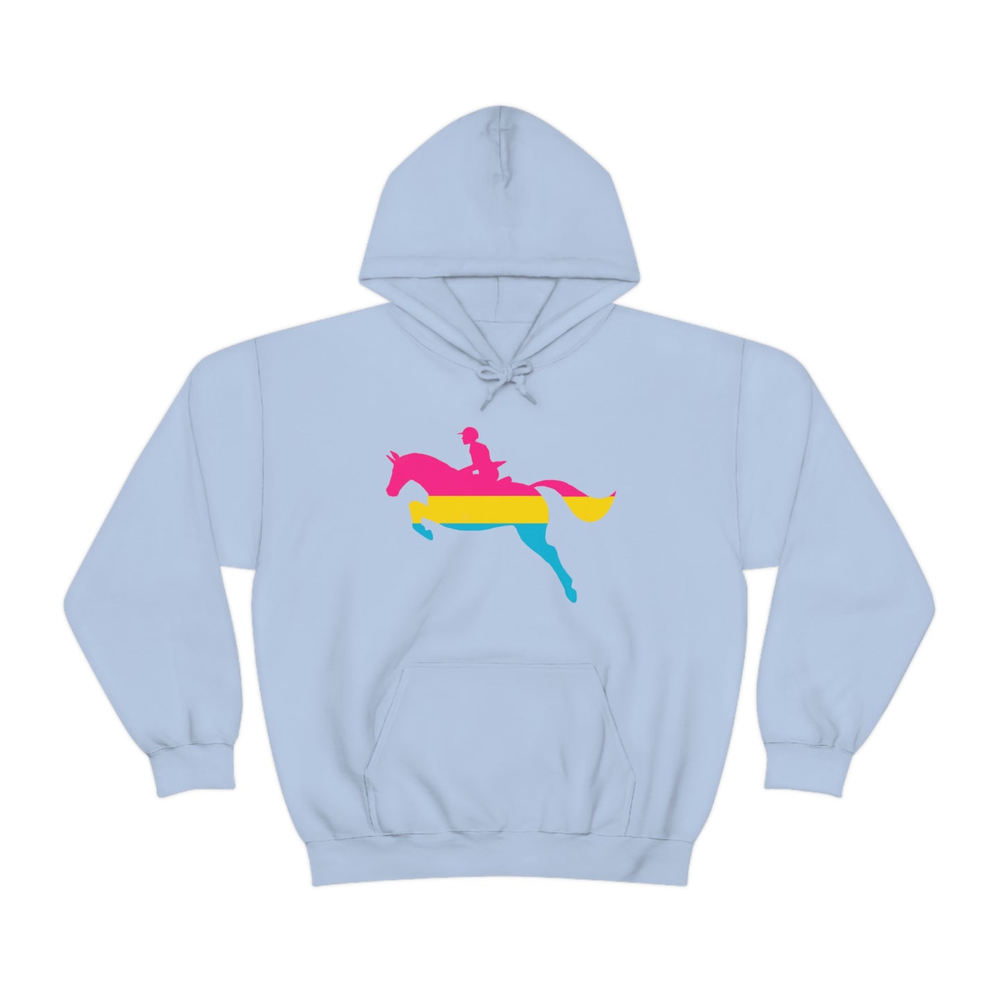 Pansexual - PRIDE, LOVE, and HORSES Hooded Sweatshirt