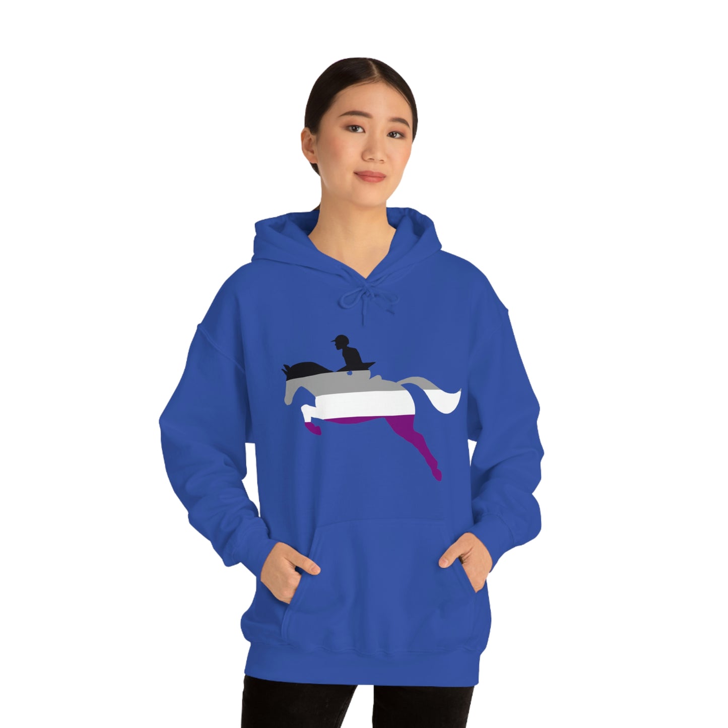 Asexual - PRIDE, LOVE, and HORSES Hooded Sweatshirt