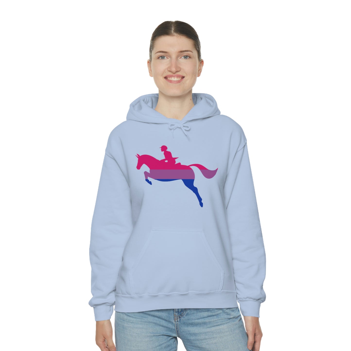Bisexual - PRIDE, LOVE, and HORSES Hooded Sweatshirt