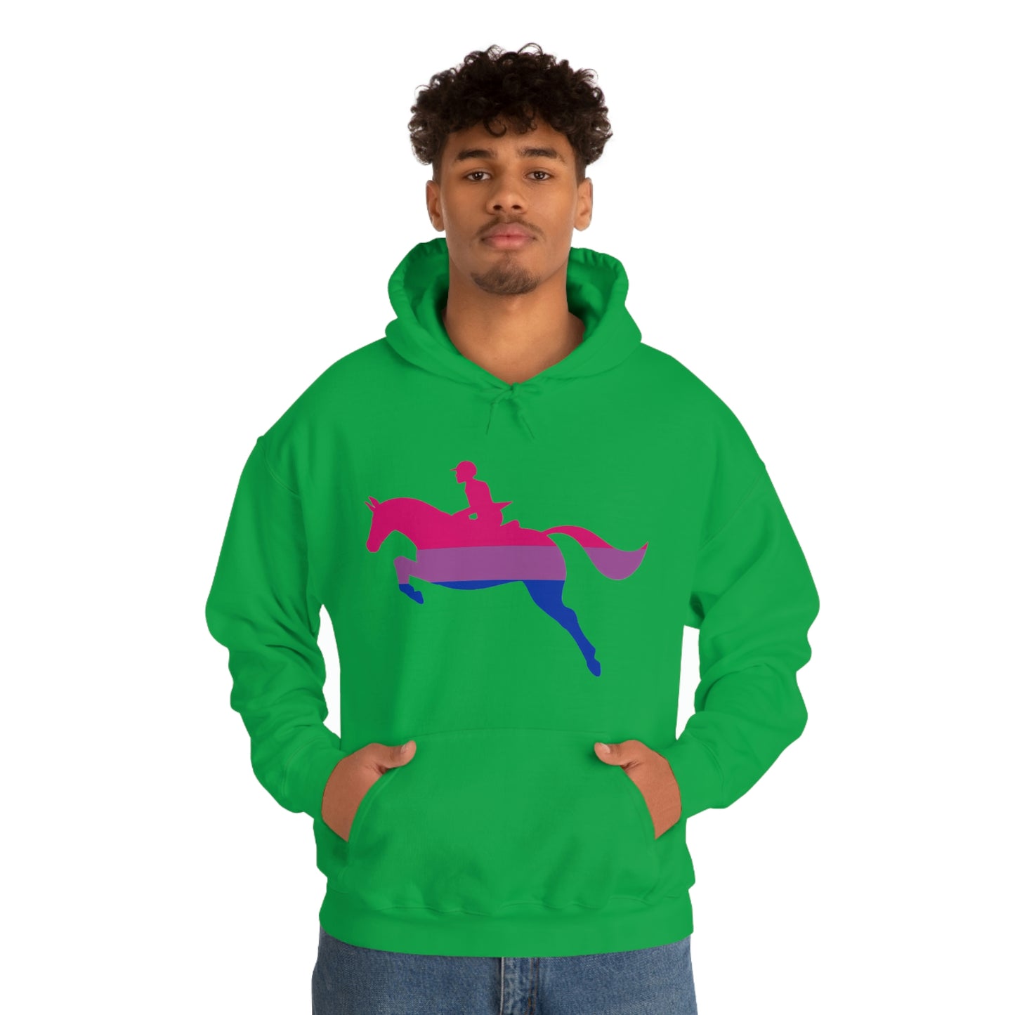 Bisexual - PRIDE, LOVE, and HORSES Hooded Sweatshirt