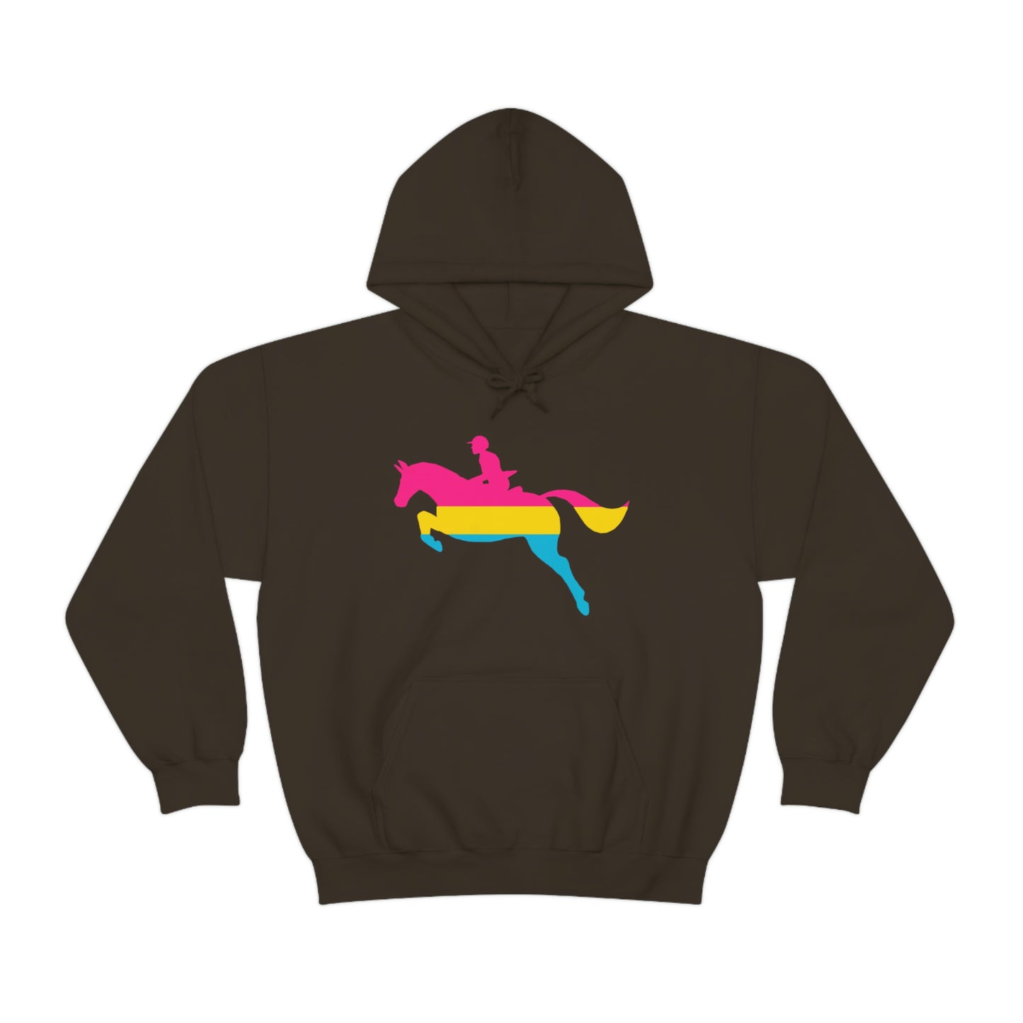 Pansexual - PRIDE, LOVE, and HORSES Hooded Sweatshirt