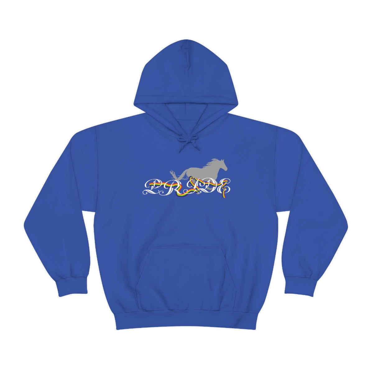 PRIDE in cursive Hooded Sweatshirt
