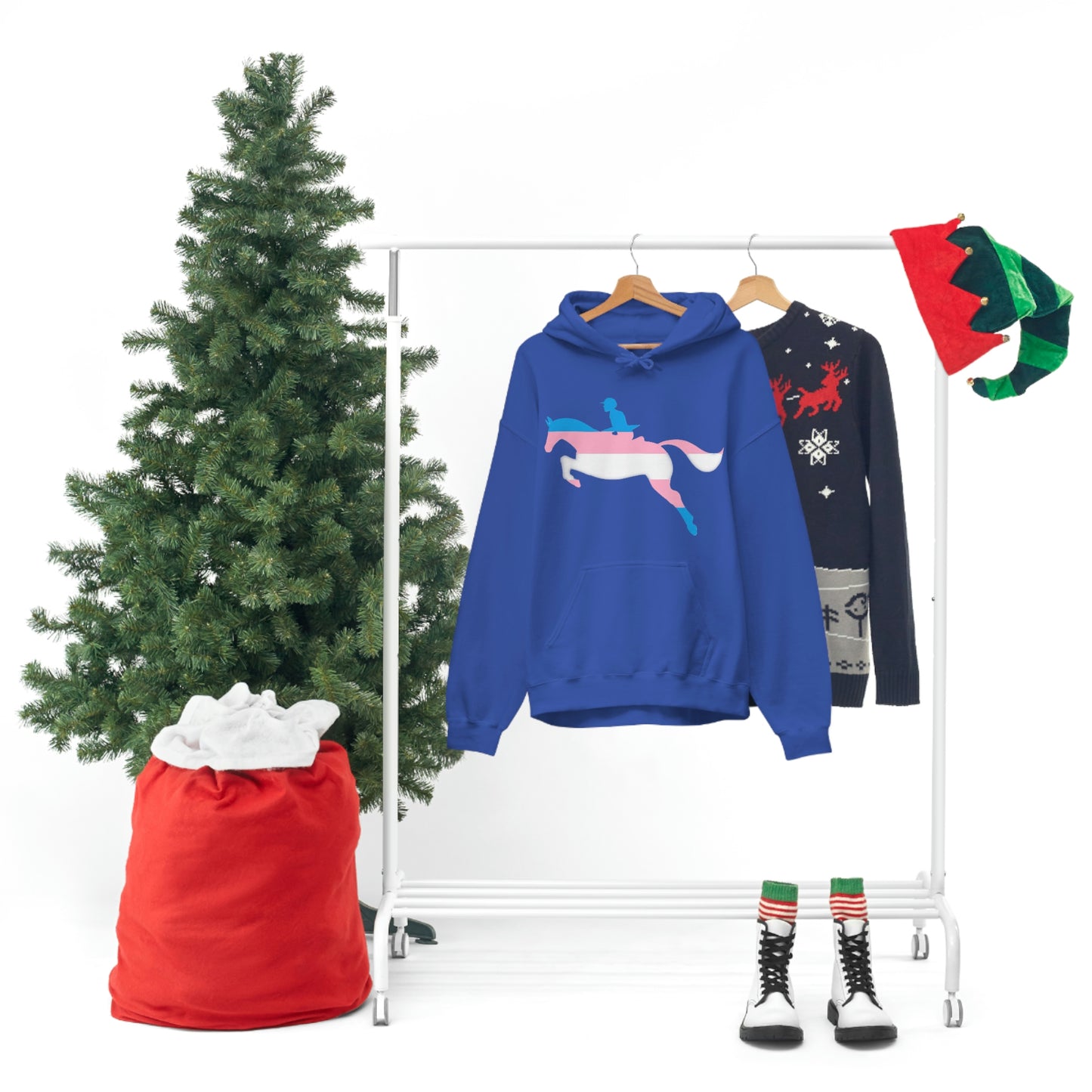 Transgender - PRIDE, LOVE, and HORSES Hooded Sweatshirt