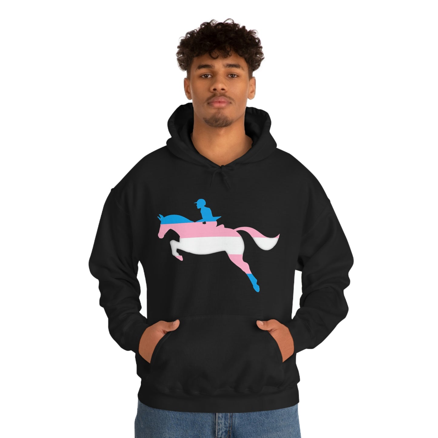 Transgender - PRIDE, LOVE, and HORSES Hooded Sweatshirt