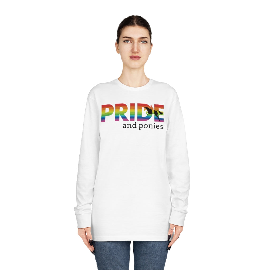 PRIDE and ponies Long Sleeve Crewneck Tee