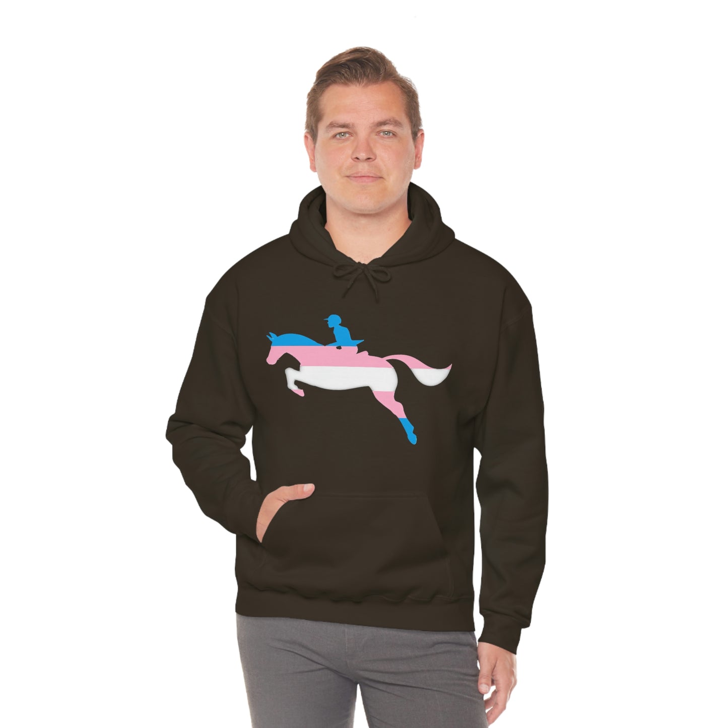 Transgender - PRIDE, LOVE, and HORSES Hooded Sweatshirt