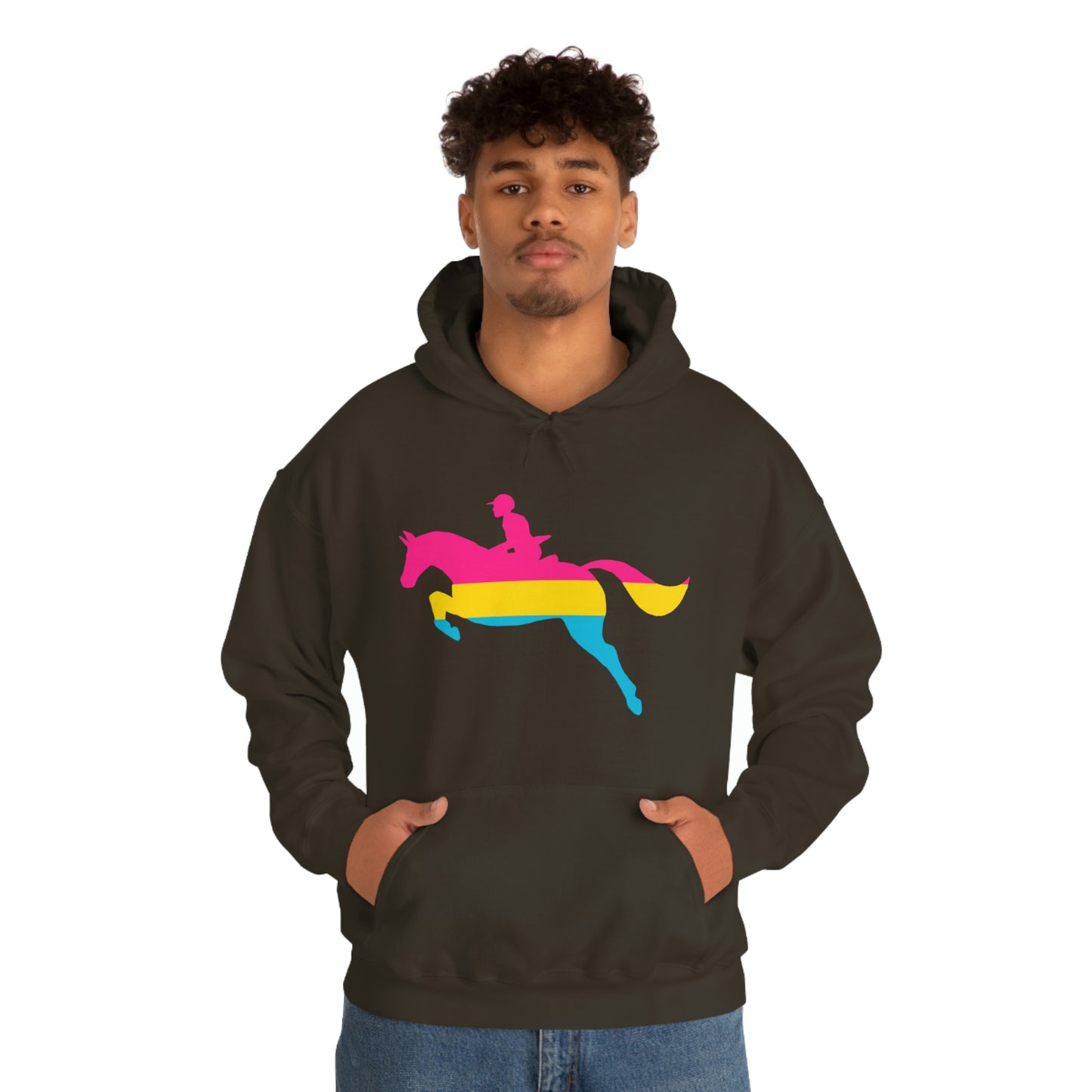 Pansexual - PRIDE, LOVE, and HORSES Hooded Sweatshirt